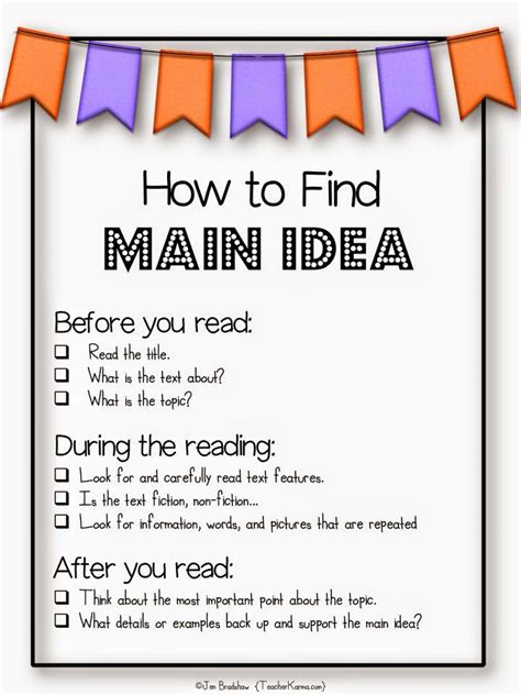 Main ideas anchor chart & our upcoming plans for third grade! Classroom Freebies Too: Main Idea FREEBIE!