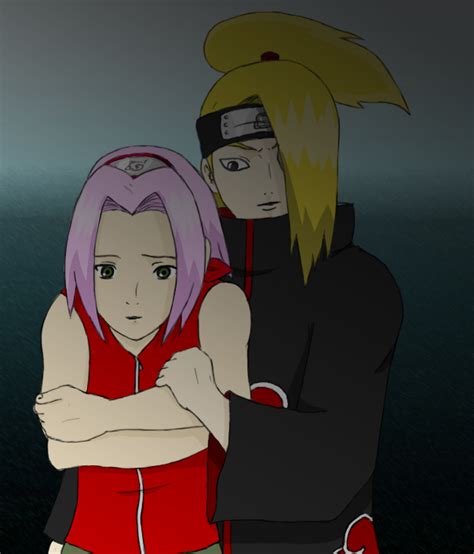 Deidara And Sakura By Donnerrosen On Deviantart