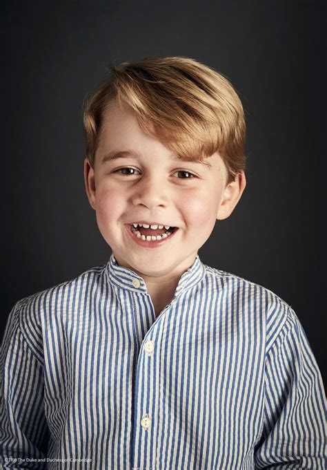 The Duke And Duchess Are Delighted To Share A New Official Portrait Of Prince George To Mark His