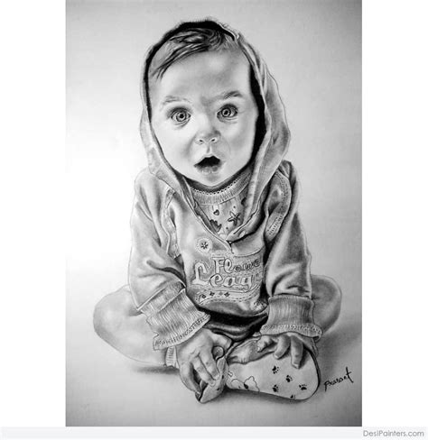 And don't worry, there are lots of fun ways to teach this fine motor skill. Best Pencil Sketch Of Cute Baby | DesiPainters.com