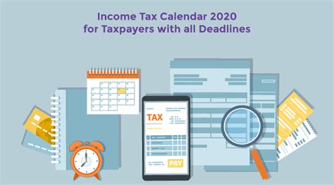 The 2019 income tax filing and payment deadlines for all taxpayers who file and pay their federal income taxes on april 15, 2020, are automatically extended until july 15, 2020. Income Tax Calendar 2020 for Taxpayers with all Deadlines
