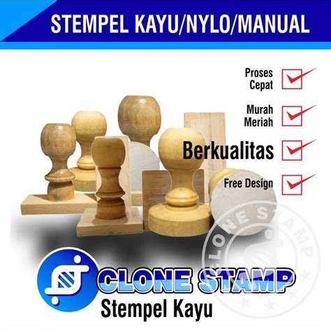 Stempel Kayu Stempel Manual Stempel Nilo Stempel Runafle Bulat Stempel