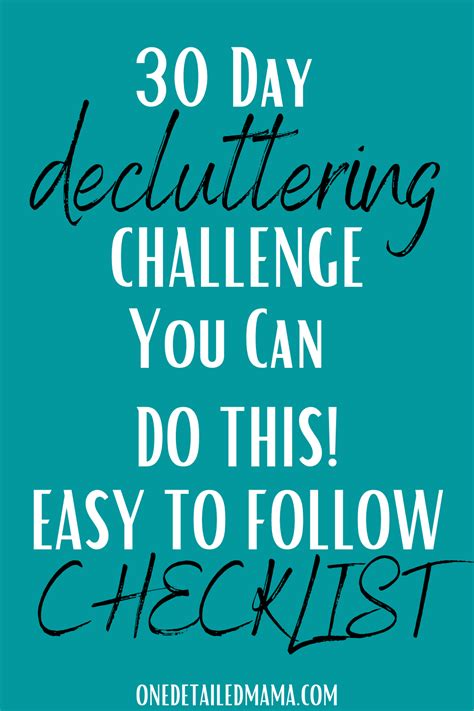 Take The 30 Day Decluttering Challenge Today Declutter 30 Day