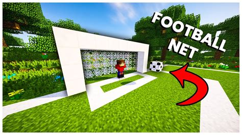 Minecraft How To Make A Football Net Youtube