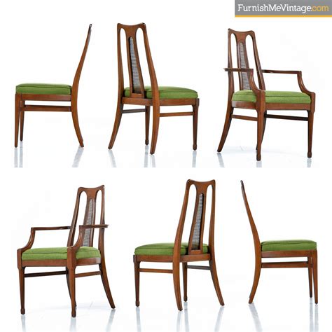 Cane Back Dining Chairs by White Furniture - Mid-Century Modern