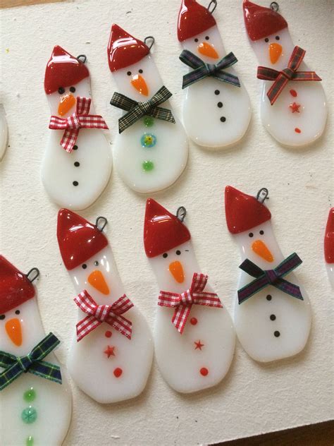 Do You Want To Build A Snowman Fused Glass Snowman Decoration From Argyll Scotland Glass