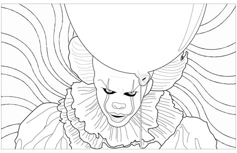 Pennywise Coloring Pages Printable Coloring Pages