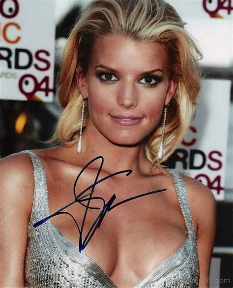 Jessica Simpson Autographed Signed Glamour Photo Rp Glossy Picture Hot Jessica Simpson
