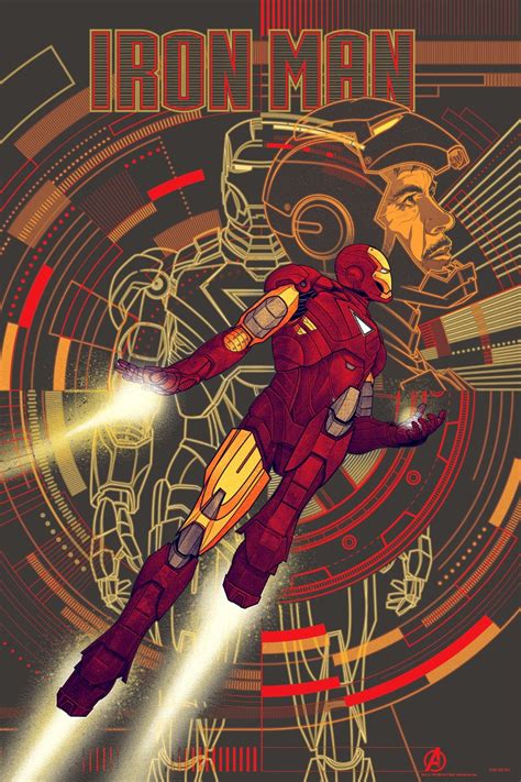 Marvel iron man trilogy poster stampe, manifesti cinematografici, poster minimalista, poster del film, arte del muro incorniciata, regalo dei fan dei supereroi, stampe meraviglia. THE AVENGERS Mondo Poster Art - IRON MAN and CAPTAIN ...