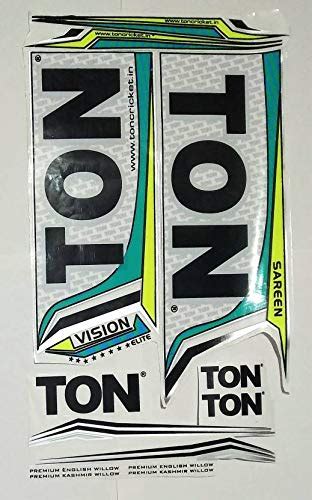 Buy Ss Ton Vision Elite Limited Edition Cricket Bat Bat Sticker Blue