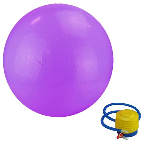 65cm Yoga Exercise Gym Swiss Ball Pregnancy Fitness Anti Burst With Foot Pump