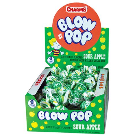 Charms Blow Pop Sour Apple Retro Candy