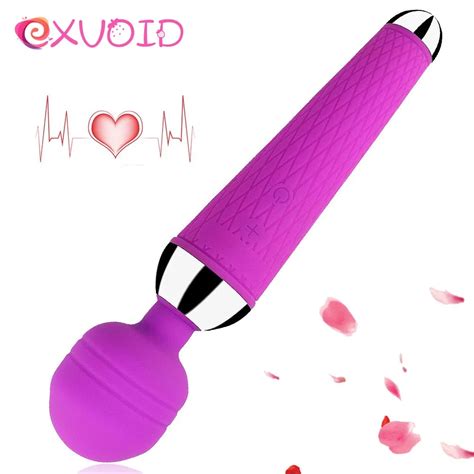 Exvoid Strong Vibration Av Stick Vibrator Magic Wand Vibrators For Woman Breast Massage Clitoris