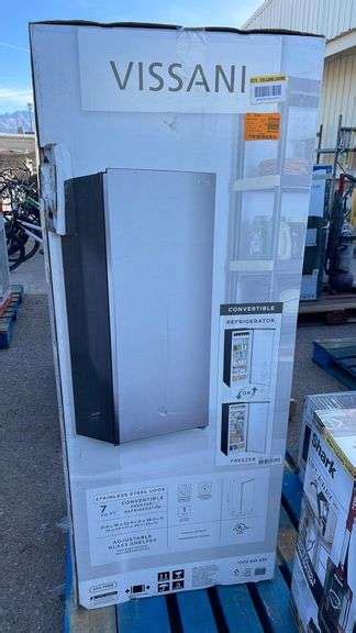 Vissani Cu Ft Convertible Freezer Refrigerator Model Mdufc Ss