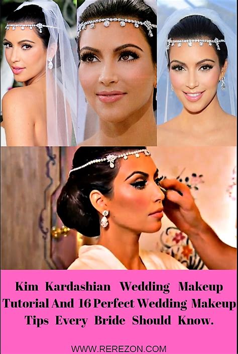 Kim Kardashian Wedding Makeup Tutorial And 16 Perfect Wedding Makeup Tips Every Bride Should