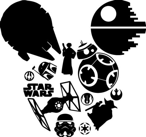 Stormtrooper Svg Silhouette Vector Disney Svg Mickey Mouse Ears Svg