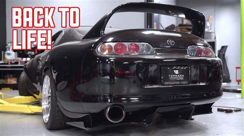 Rebuilding My Toyota Supra Carbon Fiber Diffuser Install YouTube