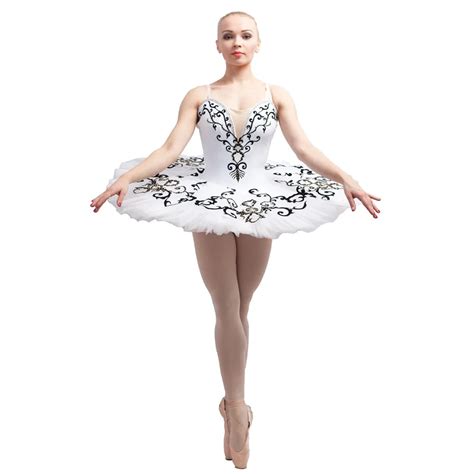White Black Professional Classical Platter Ballet Tutu Women Girls
