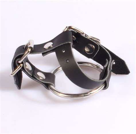 Buy Leather Master Cock Rings With Buckle Straps And