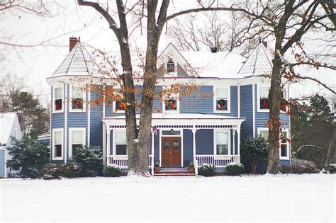 Victorian Christmas House Photograph By Suzanne Powers