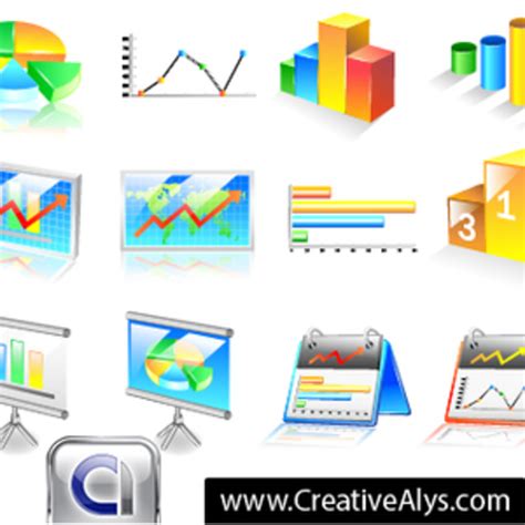 Business Chart Icons Freevectors