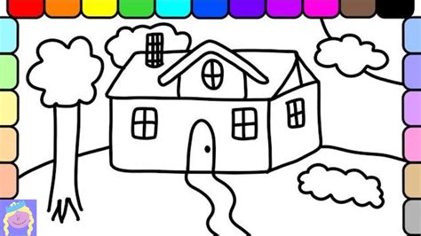 Picture Of A House To Color Images For Life