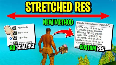 How To Get Stretched Resolution Fortnite Season 8 New Method For Less Input Delay Youtube
