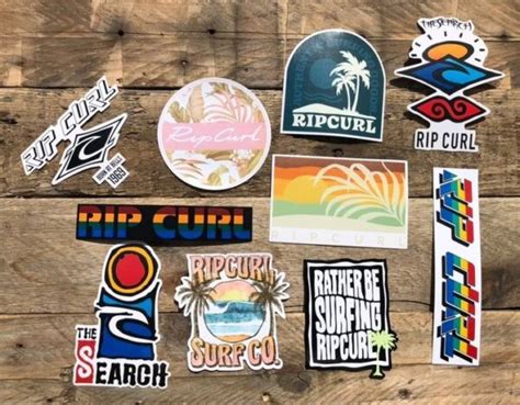 classic rip curl stickers glide surf school
