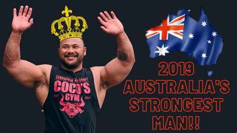 Coco Wins Australias Strongest Man 2019 Strongman Competition Vlog