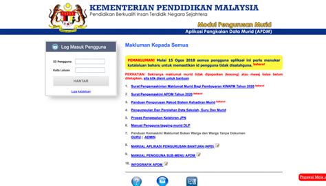 Manual sistem aplikasi data murid. Cara Dan Langkah-Langkah Login Aplikasi Pangkalan Data ...