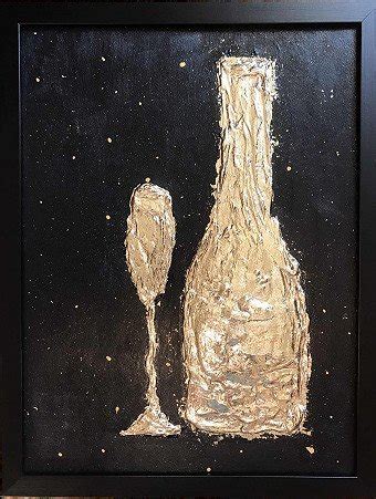 Champagne Painting By Yana Khlyebnikova Jose Art Gallery