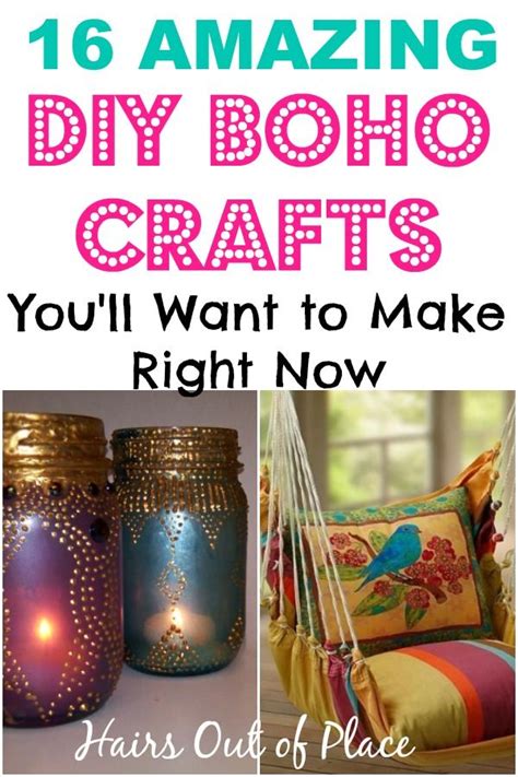 16 Diy Easy Boho Crafts For Your Boho Chic Room Boho Diy Bohemian