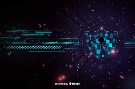 Free Vector Secure Abstract Technology Background