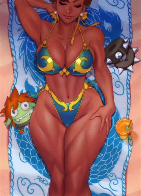 Chun Li Swimsuit Cover By Robaato Chun Li Know Your Meme