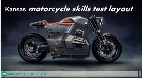 The motorcycle test consists of a skills test on an asphalt pad and takes about 30 minutes. Kansas motorcycle skills test layout - YouTube