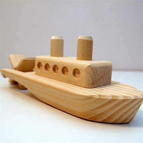 Natural Baby And Kids Toys Wooden Showboat Toy