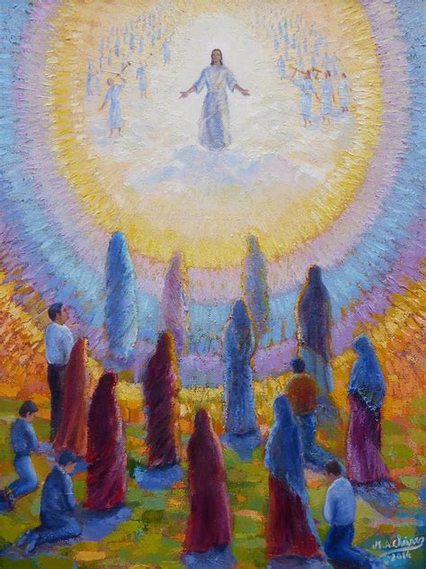 Second Coming Of Jesus Christ Painting By Miguel A Chavez Pixels