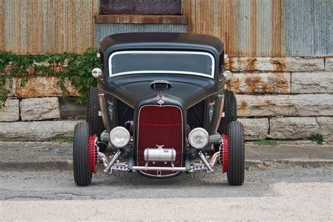 1932 Ford Coupe Hot Rod Rods Custom Retro Vintage Race Racing