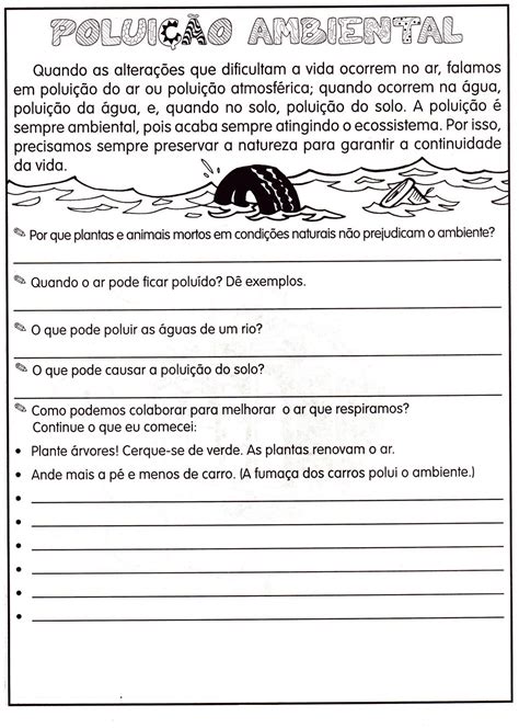 Exercícios Sobre Impactos Ambientais