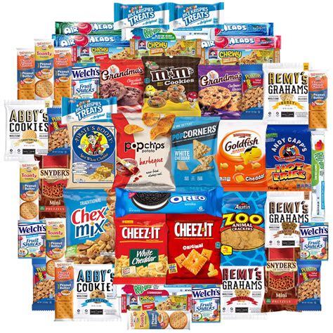 Variety Fun Ultimate Care Package 50 Count Cookies Chips And Candy