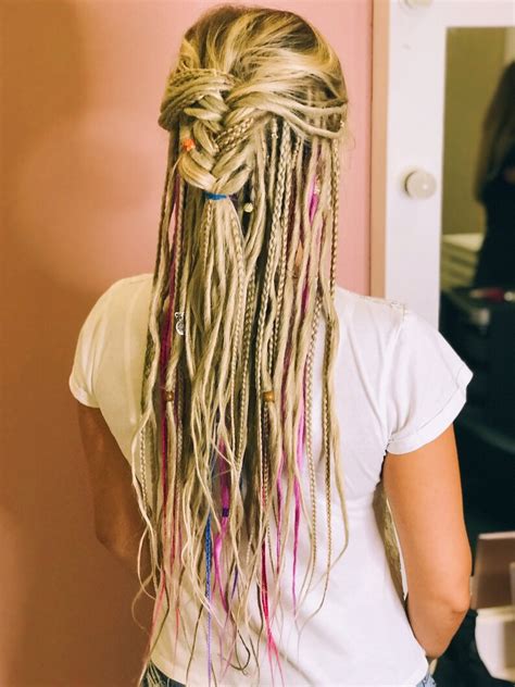 Synthetic Dreads Mix Dreadlocks And Braids Natural Blond With Etsy
