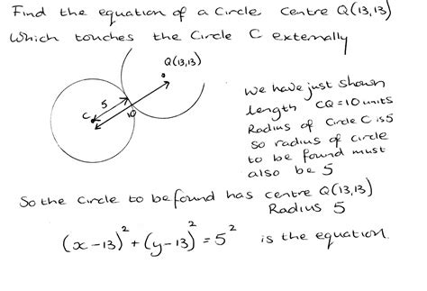 Further Maths Wjec C2 Coordinate Geometry Of The Circle