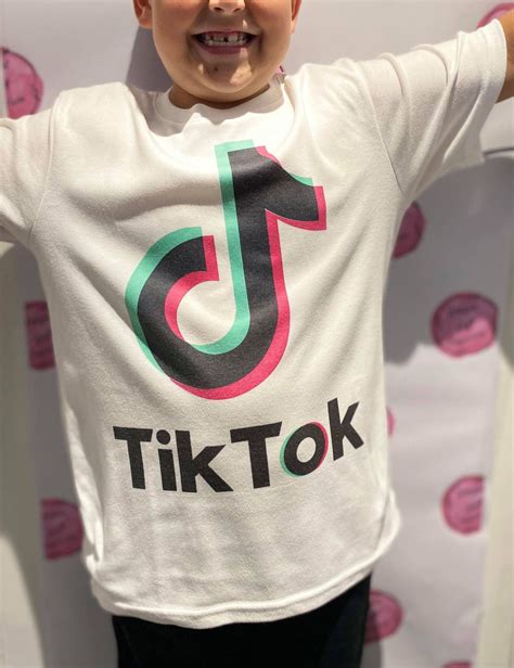Personalised Tik Tok T Shirt Kids Teens Tik Tok Party Etsy