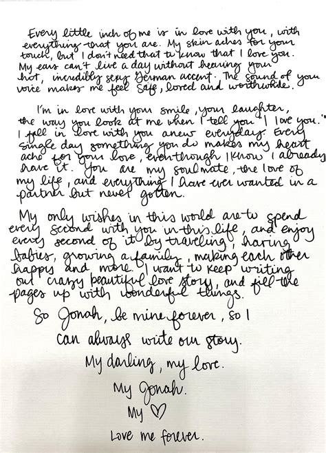 Romantic Love Letters To Boyfriend