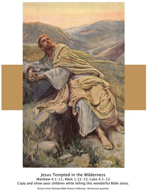 Bible Story Pictures Jesus Temptation In The Wilderness The