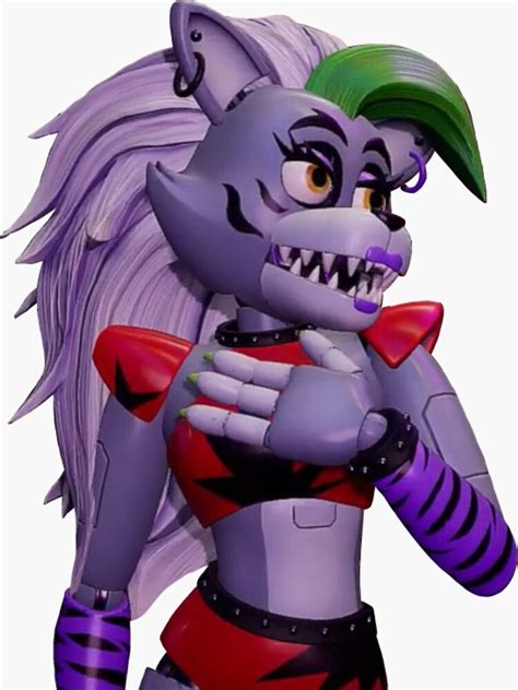 Pegatina Violación de seguridad de Roxy FNAF de ChocolateColors Redbubble