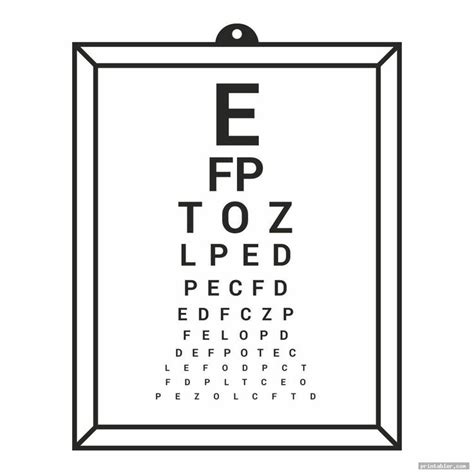 Pediatric Eye Chart Printable Image Free In 2020 Eye