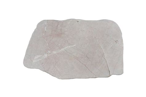 A Metamorphic Marble Rock Isolated On A White Background Stock Photo