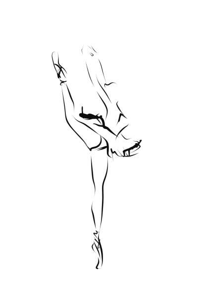 Outline Ballerina Drawing Illustrations Royalty Free Vector Graphics
