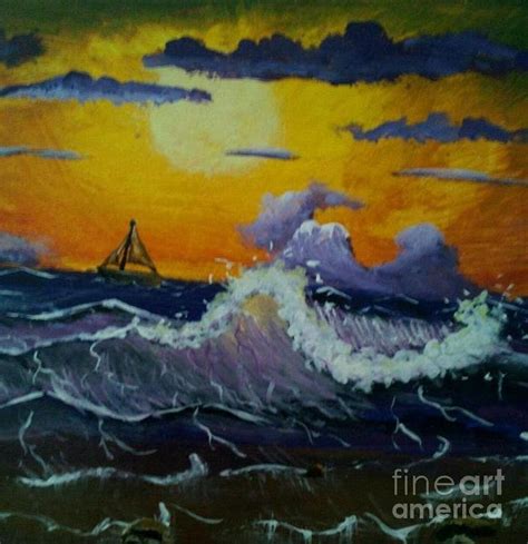 Cool Wave Painting By Dave Goodwin Fine Art America